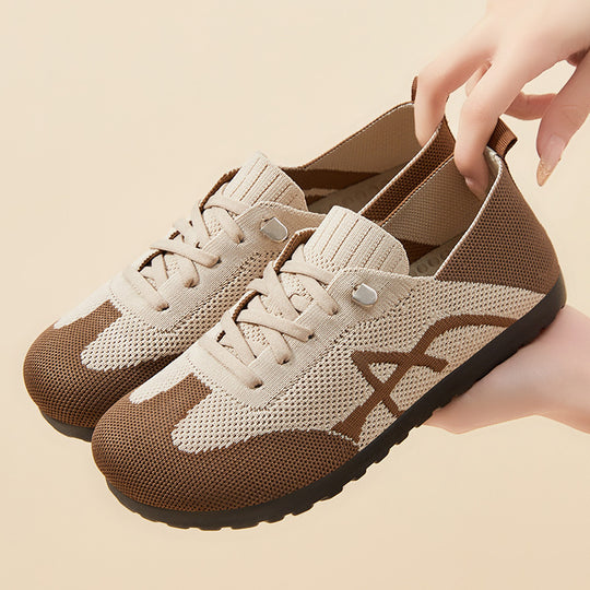 Damen Atmungsaktive Freizeit-Sneaker mit elastischem Obermaterial EB