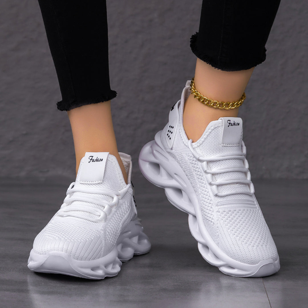 Damen Leichte und atmungsaktive Sport-Sneaker mit dämpfender Sohle EB