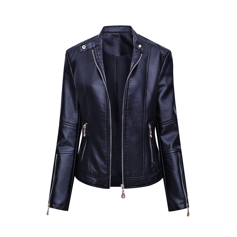 Damen Kunstlederjacke im Biker-Stil EB