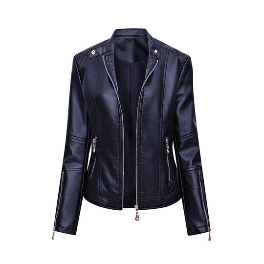 Damen Kunstlederjacke im Biker-Stil EB