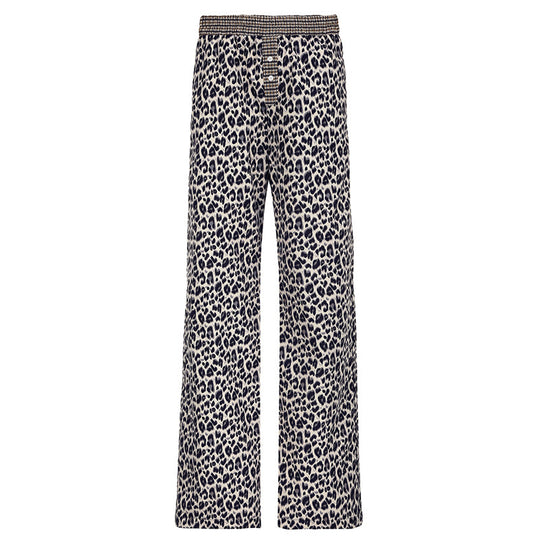 Damen Modische Leoparden-Hose mit elastischem Bund EB