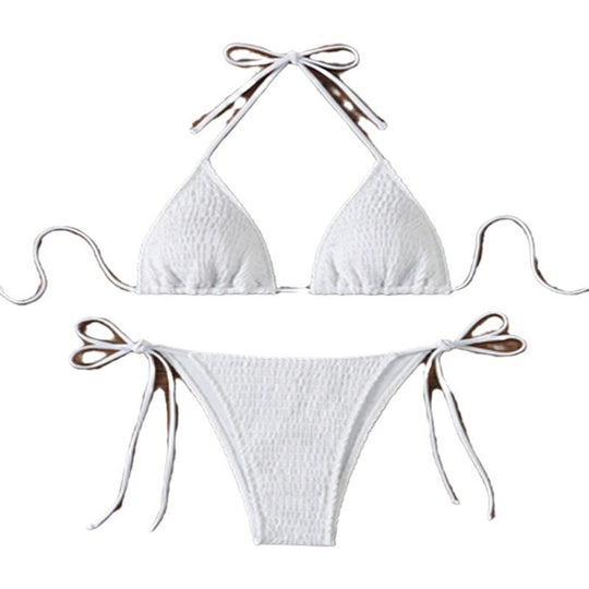 Damen Triangel-Bikini mit strukturierter Oberfläche EB