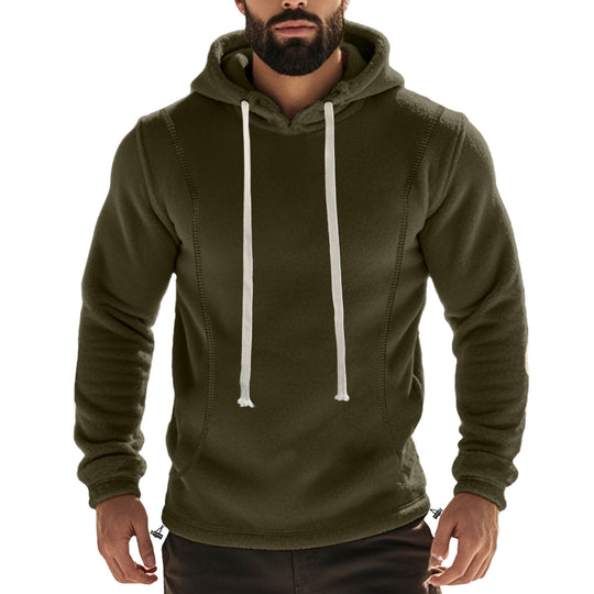 Herren Hochwertiger Fleece-Hoodie mit praktischer Kängurutasche und stylischem Design EB