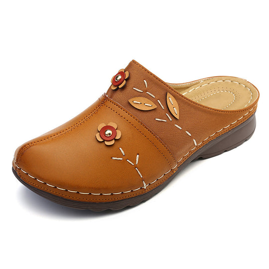 Damen bequemes Clogs mit floralem Design und ergonomischer Fußbettgestaltung EB