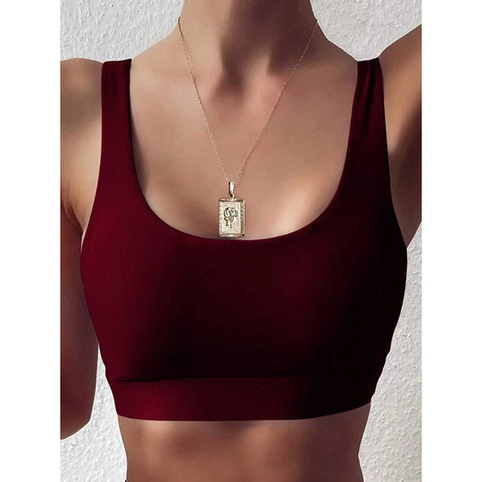 Damen Sportlicher Crop-Top BH EB