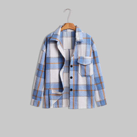 Damen Karierte Holzfällerjacke EB