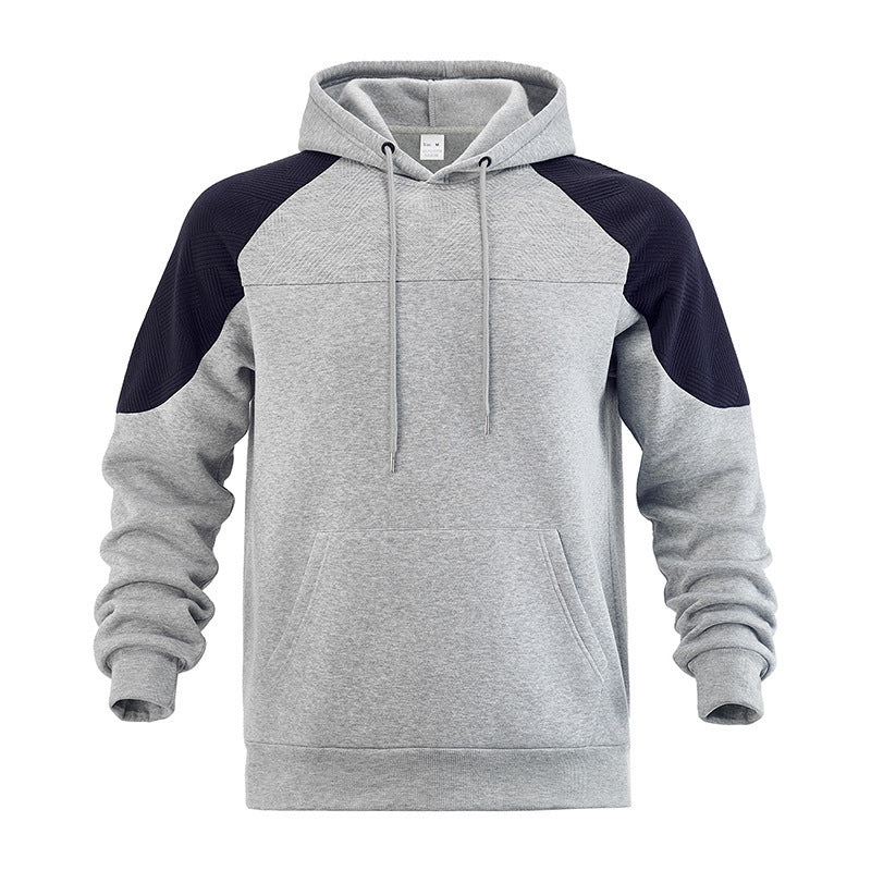 Herren Kapuzenpullover mit Sportlichem Design und Kontrastdetails EB