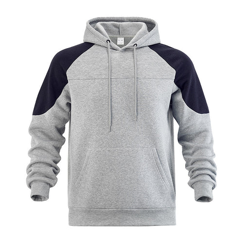 Herren Kapuzenpullover mit Sportlichem Design und Kontrastdetails EB