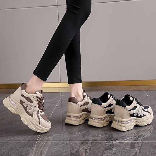 Damen Chunky Sneakers mit optimaler Dämpfung und sportlicher Oberflächenstruktur EB