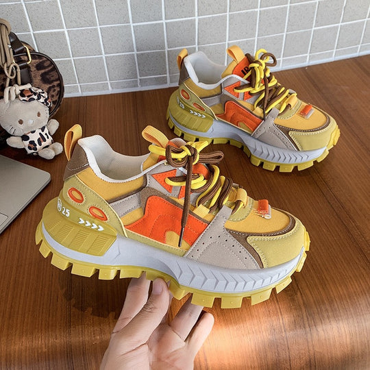 Damen Sportliche Chunky Sneakers mit einzigartigem Design EB