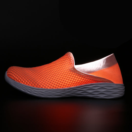 Damen atmungsaktive Slip-On Sneakers mit flexiblem Sohlendesign EB
