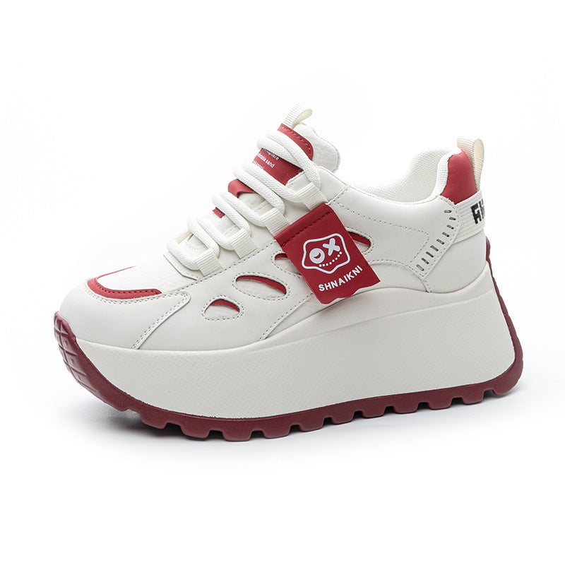 Damen Sportliche Plateausneakers mit modernem Design und flexibler Sohle EB