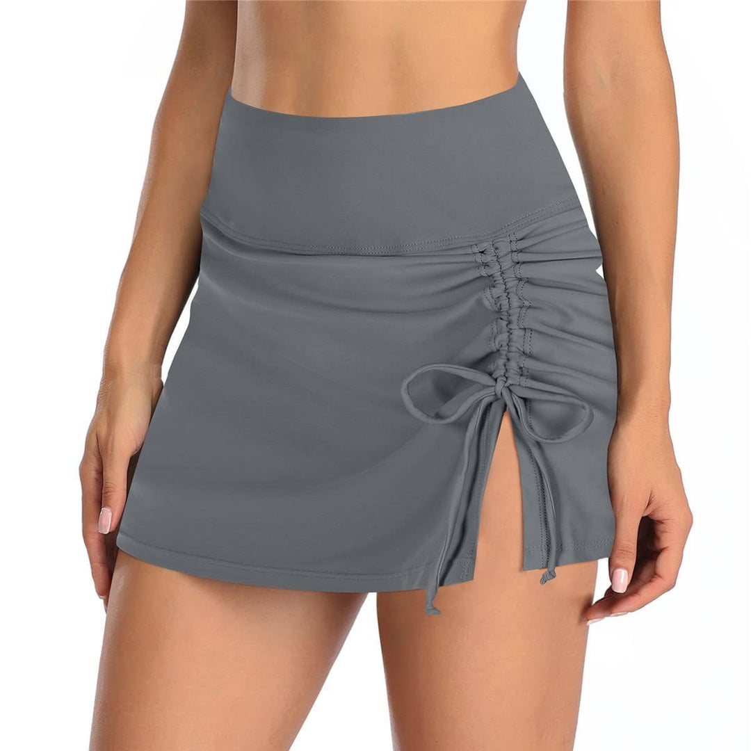 Damen Wickelrock mit seitlichem Raffungselement EB