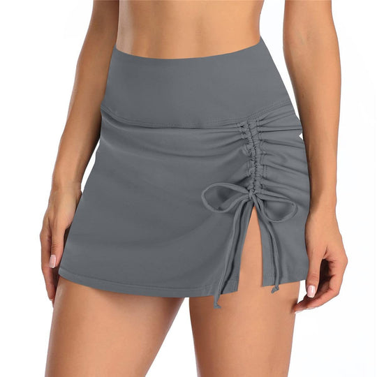 Damen Wickelrock mit seitlichem Raffungselement EB