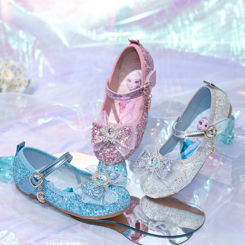 Mädchen Glitzernde Ballerina mit dekorativer Schleifenapplikation EB