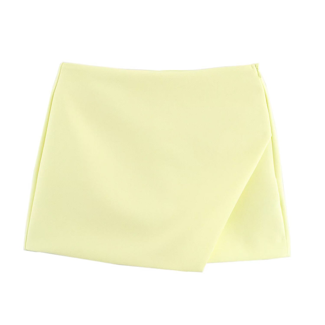 Damen modische Wickel-Shorts aus hochwertigem, elastischem Material EB