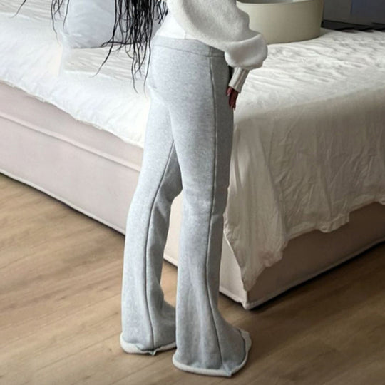Damen Leggings mit ausgestelltem Bein EB