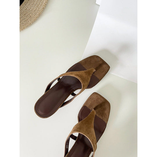 Damen Elegante Slingback-Sandaletten mit komfortablem Blockabsatz EB