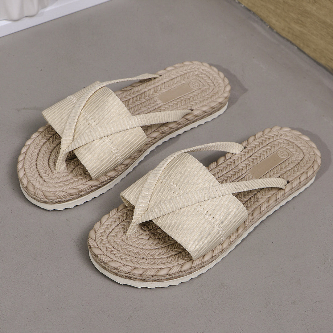 Damen Sommer-Sandalen mit ergonomischem Fußbett und modischem Riemchen-Design EB