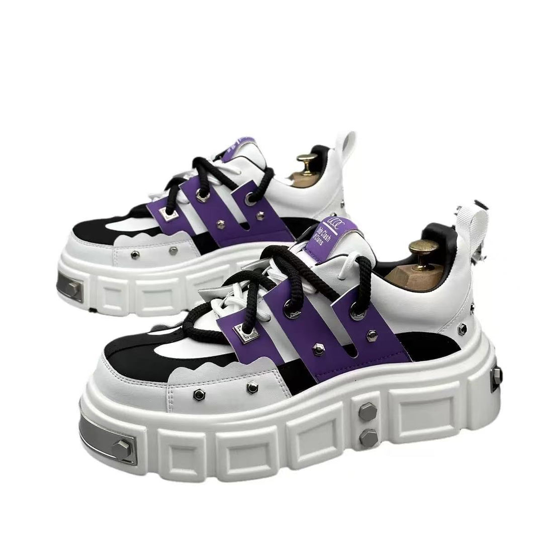 Damen Chunky Sneakers mit auffälligem Design und strapazierfähigem Obermaterial EB