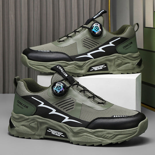 Herren robuste Outdoor-Chunky-Sneaker mit Drehverschluss, atmungsaktivem Strickoberteil und profiliertem Dämpfungssystem EB