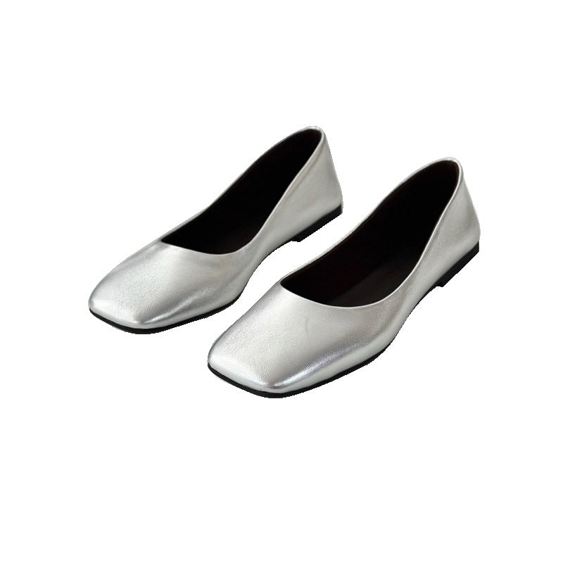 Damen Ballerinas mit elegantem Quadrat-Fußbett EB