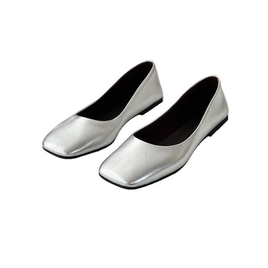 Damen Ballerinas mit elegantem Quadrat-Fußbett EB