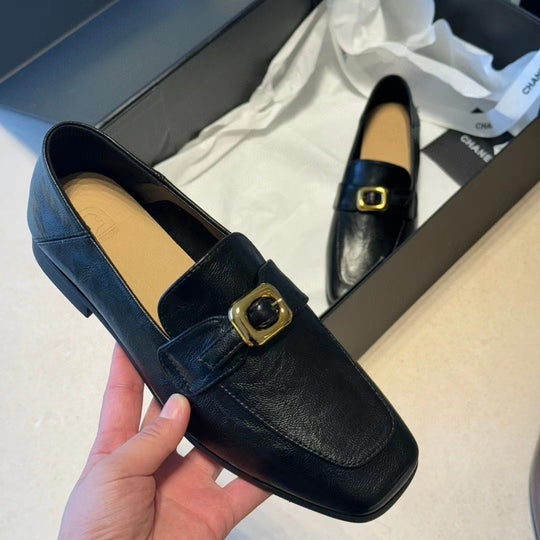 Damen Elegante Businessslipper mit dekorativem Schnallenverschluss EB