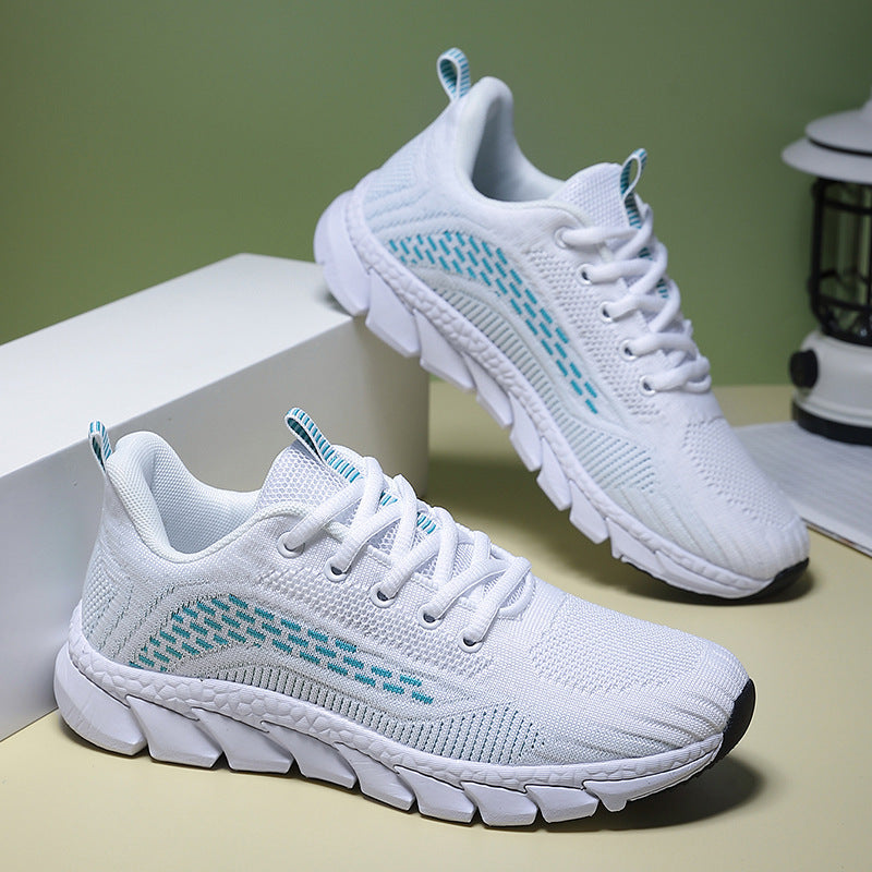 Damen Lauf-Sneaker mit atmungsaktivem Mesh-Obermaterial und rutschfester Sohle EB