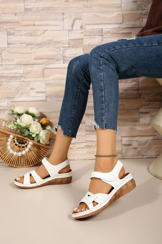 Damen Komfortable Keil-Sandalen EB