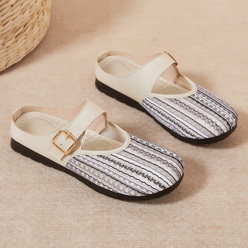 Damen Clogs mit verstellbarem Riemen und komfortablem Fußbett EB