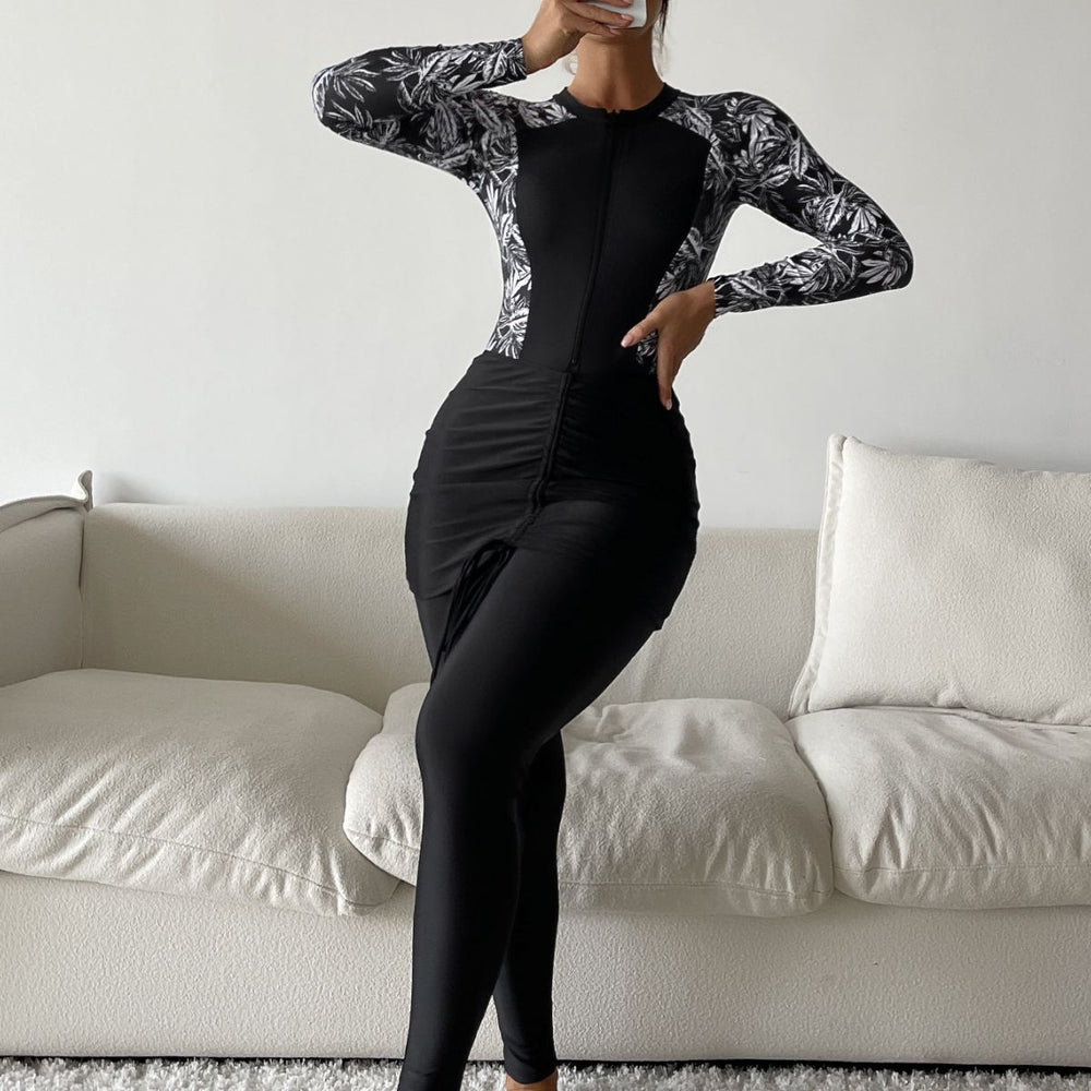 Damen Sportlicher Rashguard mit figurschmeichelndem Design EB