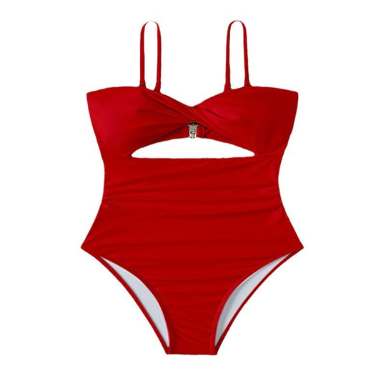 Damen Einteiler Badeanzug mit trendy Cut-Out-Design EB