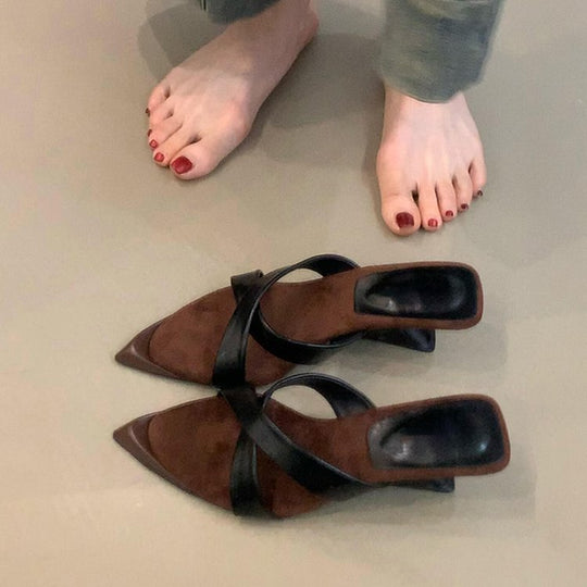 Damen elegante Sling-Heels mit komfortabler Fußbettgestaltung EB