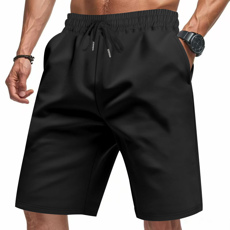 Herren Sportliche kurze Laufshorts mit elastischem Bund und praktischem Kordelzug EB