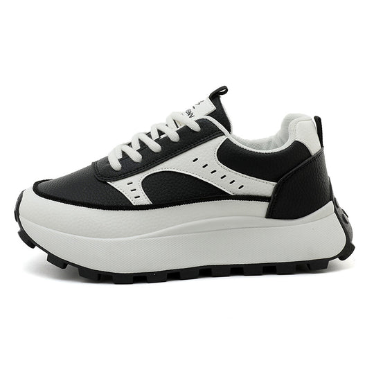 Damen Plattform-Sneaker mit modischem Obermaterial und rutschfester Sohle EB
