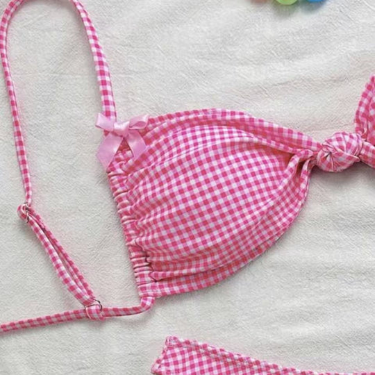 Damen Bikini-Set mit Rüschendetails und verstellbaren Trägern EB