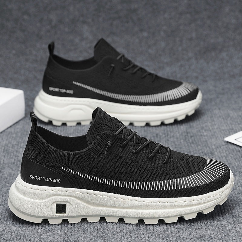 Damen Sportliche Sneaker mit atmungsaktiver Strickoberfläche und rutschfester Sohle EB