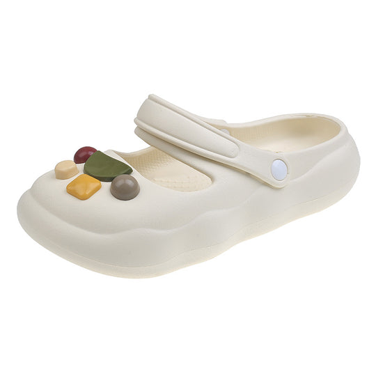 Damen Verspielt und bequeme Sandalen mit verstellbarem Riemen EB