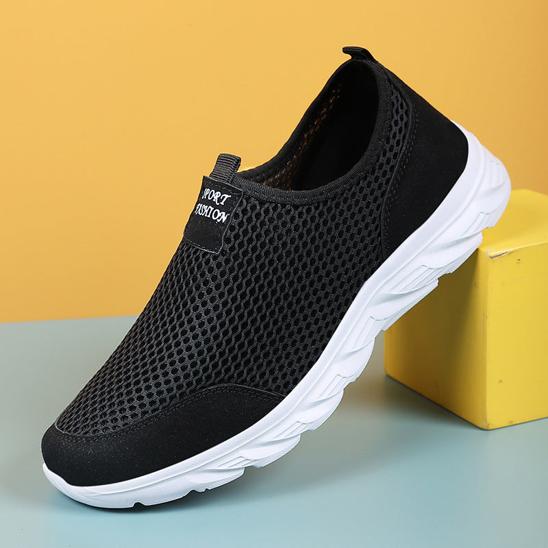 Damen Atmungsaktive Slip-On Sportschuhe mit flexiblem Sohlenaufbau EB