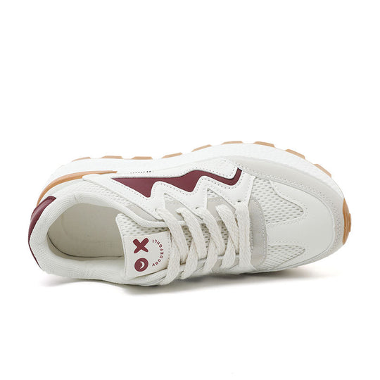 Damen Sportliche Freizeitsneaker mit atmungsaktiver Mesh-Oberfläche und dämpfender Laufsohle EB