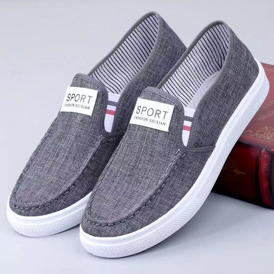 Damen lässige Slip-On Sneakers aus atmungsaktivem Material EB