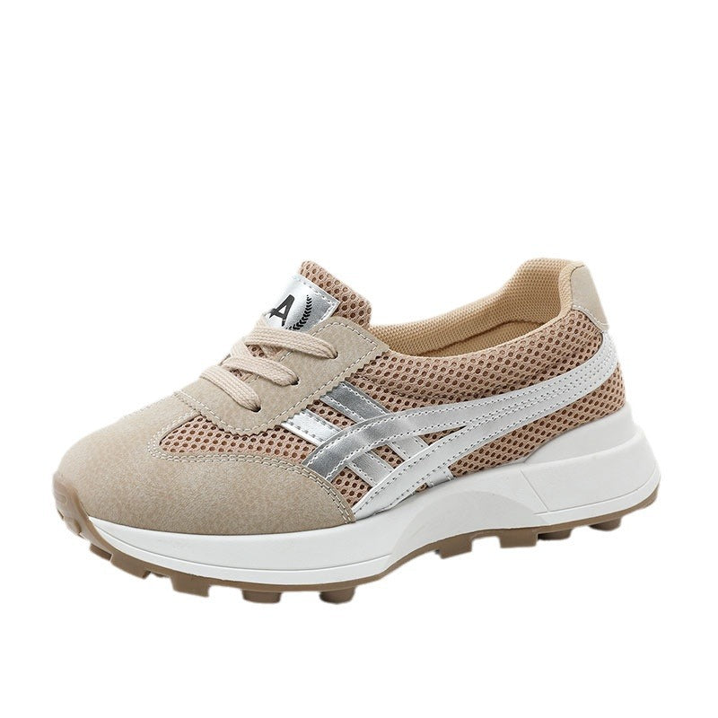 Damen Sportliche Sneakers mit atmungsaktiver Mesh-Oberfläche und dynamischem Sohlenprofil EB