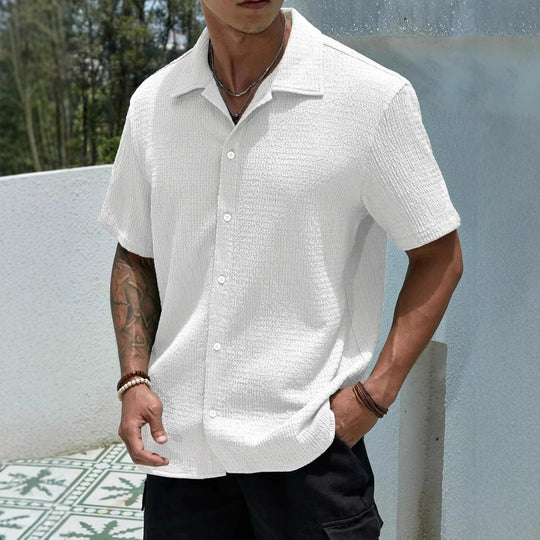 Herren trendiges Kurzarmhemd EB