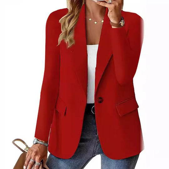 Damen Eleganter Blazer mit klassischem Schnitt und Taschen EB