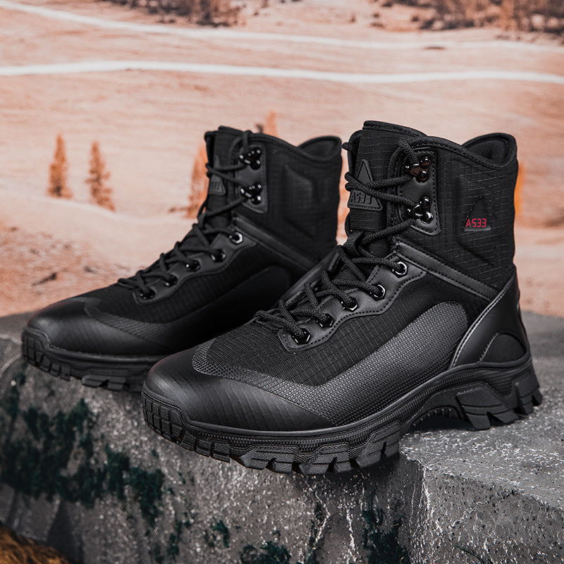 Herren taktische Outdoorschuhe mit atmungsaktiver Membran und rutschfester Sohle EB