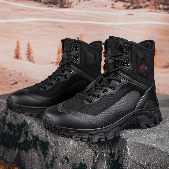 Herren taktische Outdoorschuhe mit atmungsaktiver Membran und rutschfester Sohle EB