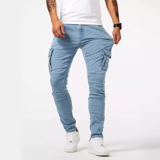Herren Cargo-Jogginghose mit praktischen Seitentaschen und figurbetontem Schnitt EB