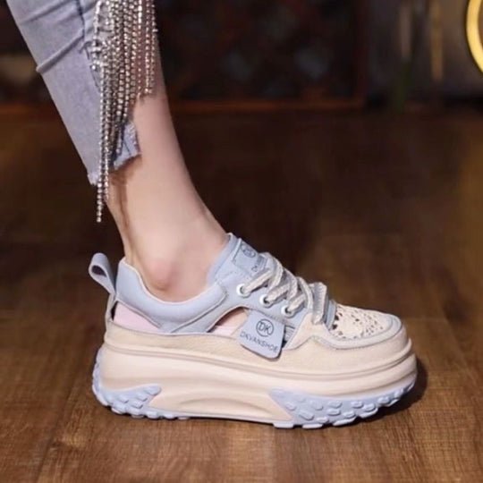 Damen High-Top Sneakers mit gepolsterter Sohle und atmungsaktiver Konstruktion EB