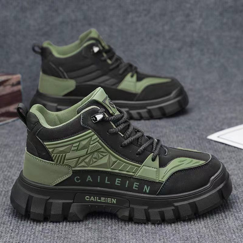 Damen Sportliche High-Top Sneakers mit robuster und rutschfester Sohle EB